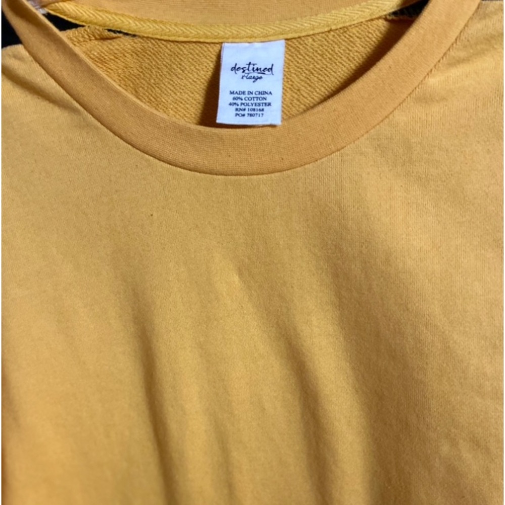 Xlarge Gold Cropped Sweatshirt - Picture 3 of 4